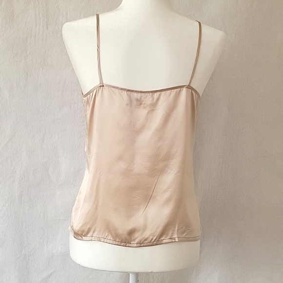 Cassis Champagne 100% Silk Tank Top - Size Medium - Picture 4 of 7